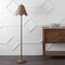 Jonathan Y Tybee 60.5" Traditional Coastal Rattan Scalloped LED Floor Lamp, Natural Brown JYL5501A - alternate 8