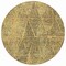 Homeroots 8' Gold Black And Charcoal Round Geometric Washable Indoor Outdoor Area Rug 577555 - alternate 5