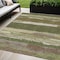 Homeroots 5' X 8' Olive Green Abstract Washable Indoor Outdoor Area Rug 608748 - alternate 1