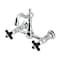 Kingston Brass Two-Handle Wall Mount Bridge Kitchen Faucet, Polished Chrome KS2441PKX - alternate 1