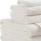 Homeroots Set of Six Ivory Cotton Quick Dry Terry Cloth Towels, 6PK 700331 - alternate 4