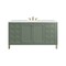 James Martin Vanities Chicago 60 in. Single Vanity, Smokey Celadon, w/ 3 CM Ethereal Noctis Silestone Top 503-V60S-SC-3ENC - alternate 1