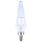 Satco 2 Watt Prismatic HX11 LED - 2700K CCT - Candelabra Base - 120 Volt - Clear Finish - 2-Card, PK2 S12140 - alternate 3