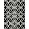 Homeroots 3' X 5' Black And Ivory Geometric Washable Indoor Outdoor Area Rug 594833 - alternate 9