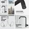 Vigo Cass Industrial Single Handle Kitchen Bar Faucet in Matte Black VG02040MB - alternate 6