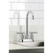 Kingston Brass Double-Handle 4" Centerset Bar Faucet with Knurled Handle, Polished Chrome KB5491KNL - alternate 6