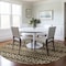Homeroots 8' Brown And Taupe Round Quatrefoil Washable Indoor Outdoor Area Rug 583236 - alternate 9