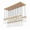 Z-Lite Fontaine 23 Light Linear Chandelier, Rubbed Brass, 54.5 In W 7002P5-23L-RB - alternate 5