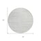 Homeroots 8' Silver And Ivory Round Abstract Washable Indoor Outdoor Area Rug 613123 - alternate 7