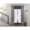 Vdomdoors Steel Door Deux 1744 Natural Oak Transom Black Window Stainless Inserts Single Modern Painted-W36xH DEUX1744EXD-OAKB-W36xH80+16-LH-O - alternate 10