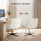 Yssoa Criss Cross Chair Legged, Home Office Desk Chair No Wheels Armless, Wide Seat Swivel Vanity C 3A88FNCHAIROFFICELEABGE01 - alternate 7