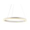 Jonathan Y Baxter 23.5" 1-Light Modern Contemporary Aluminum Integrated LED Hoop Pendant, Matt White JYL7200A - alternate 1