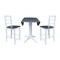 Whitewood Industries Extension Dining Tables, 45 in L, 38 in H, Parawood, 3 Piece Set K05-42DPT-27-S402-2 - alternate 5