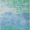 Homeroots 3' X 5' Teal Blue And Aqua Striped Washable Indoor Outdoor Area Rug 610907 - alternate 6