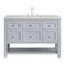 James Martin Vanities Breckenridge 48in Single Vanity, Serenity Blue, w/ 3 CM Eternal Jasmine Pearl Quartz Top 330-V48-SRB-FEJP - alternate 1