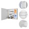 Homeroots 20" White Wood Freestanding Single Door Bathroom Vanity And Medicine Cabinet With Mirror 479989 - alternate 1