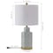 Jonathan Y Diana 23.5 in. Traditional Classic Ceramic and Metal Ginger Jar LED Table Lamp, Green/White/Brass Gol JYL3050D - alternate 10
