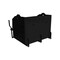 K&M Mfg 28-In. Heavy-Duty Weight Box 28-In. x 22-In. x 20-In. Black Powder Coat 1814 - alternate 7