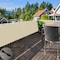 Wrightmaster 2.5 ft. x 25 ft. Beige Balcony Privacy Fence Screen with UV Blockage for Balcony Patio Deck Yard ZR-2525TN - alternate 5