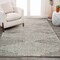 Jonathan Y Elm Diamond Stripe Geometric Shag Gray/Ivory 5 ft. x 8 ft. Area Rug MOH408B-5 - alternate 1