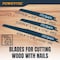 Powertec 7 pcs Reciprocating Saw Blades Set, Metal & Woodcutting Sawzall Blades Assortment for Plumbing Work 14403 - alternate 8