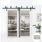 Sartodoors Slab Barn Door Panel White 24x96 Solid Core Modern Interior QUADRO4522S-WS-2496 - alternate 5
