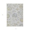 Homeroots 3' X 5' Silver Gray And Gold Floral Washable Indoor Outdoor Area Rug 589500 - alternate 9