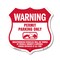 Signmission No Parking Without Permit Shield Sign Wa, 12 Inch X 12 Inch, Plastic Sign SHI-P-12-398 - alternate 1