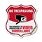 Signmission No Trespassing Shield Sign This Property, 12 Inch X 12 Inch, Vinyl Decal SHI-D-12-410 - alternate 1