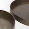 Homeroots Set of Two Yellow Round Metal Handmade Serving Tray 609095 - alternate 7