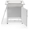 Leisuremod Walbrooke White Patio Square Tank Holder with Slats Design, White WHS20W - alternate 9
