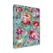 Trademark Fine Art Outdoor Canvas Art Danhui Nai 'Bright Floral Medley Turquoise' Wall Art for Patios, or Gardens WAP33732-OC1419WR - alternate 1