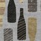 Homeroots 50" X 70" Gray Black And Gold Champagne Bottle Stripe Microfiber Plush Throw Blanket 712593 - alternate 1