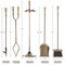 Lavish Home 5 Piece Fireplace Tools Set Indoor Outdoor Accessories Set with Poker, Tongs, Brush, Shovel, & Stand 80-FPTS-16 - alternate 8