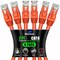 Maximm Cat6 Ethernet Cable 7ft 10Gbps 550MHz UTP, 6PK, Orange, 6PK CAT6CCA-7OR-6PK - alternate 1