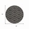 Homeroots 8' Black Ivory And Gold Round Geometric Washable Indoor Outdoor Area Rug 615184 - alternate 6
