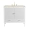 James Martin Vanities Myrrin 36" Vanity, Bright White, w/ 3 CM Siberian Silestone Top 485-V36-BW-3SFR - alternate 1