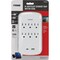 Prime Wire & Cable White 15A 6-Outlet Surge Tap with USB-A & USB-C PBSU072-A - alternate 3