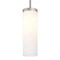 Besa Lighting Friz Stem Pendant, Opal Glossy, Satin Nickel Finish, 1x9W LED 1TT-FRIZOG-LED-SN - alternate 1