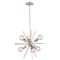 Vaxcel Estelle 6-Light 19 in W Polished Nickel Mid-Century Modern Sputnik Pendant Ceiling Fixture P0237R - alternate 1