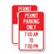 Signmission Permit Parking Only 7-00 Am to 7-00 Pm, 18'' X 24'' 2 Signs, Heavy Gauge Aluminum, 2PK A-1824-2PACK-23323 - alternate 1