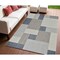 Homeroots 4' X 6' Gray And Blue Geometric Distressed Indoor Outdoor Area Rug 559059 - alternate 8