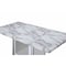 Homeroots 79" Light Gray and White Marble and Wood Pedestal Base Dining Table 564903 - alternate 14