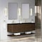 James Martin Vanities Allamari 72" Double Vanity, Sable w/ 3 CM Phantome Eclos Top D640-V72-SBL-WPHT - alternate 10