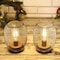 Homeroots Set of Two 7" Black Metal Lantern Bedside Lamps With Black Lattice Cage Shade 533270 - alternate 8