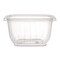 Dart Square Plastic Bowls, 16 oz, 8.5 x 8.5 x 1.96, Clear, Plastic, 504PK C16SB - alternate 1