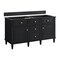 James Martin Vanities Vanity, without top, Black Onyx, 59.88 in W x 23.5 in D,  424-V60D-M-BKO - alternate 1