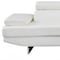 Homeroots White Leather L Shaped Two Piece Corner Sectional 366200 - alternate 7