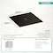 Hansgrohe RainDrain Brilliance Point Drain Set 6"x 6" Trim Tileable Rear Cover and Rough in Matte Black 56134671 - alternate 9