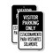 Signmission Visitor Parking Only Estacionamiento Para Visitant, 18'' X 24'' 2 Signs, Heavy Gauge Aluminum, 2PK A-1824-2PACK-24693 - alternate 1